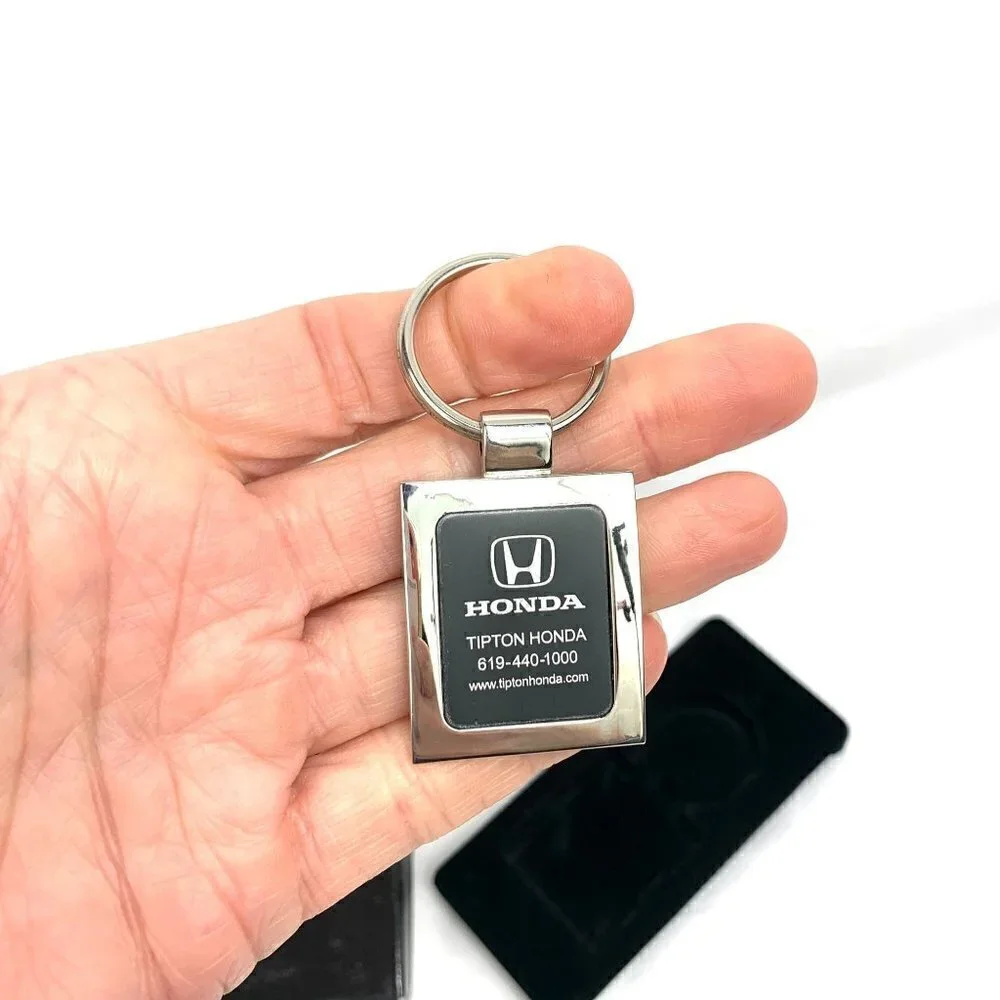 Honda Silver Metal Key Ring In Presentation Box